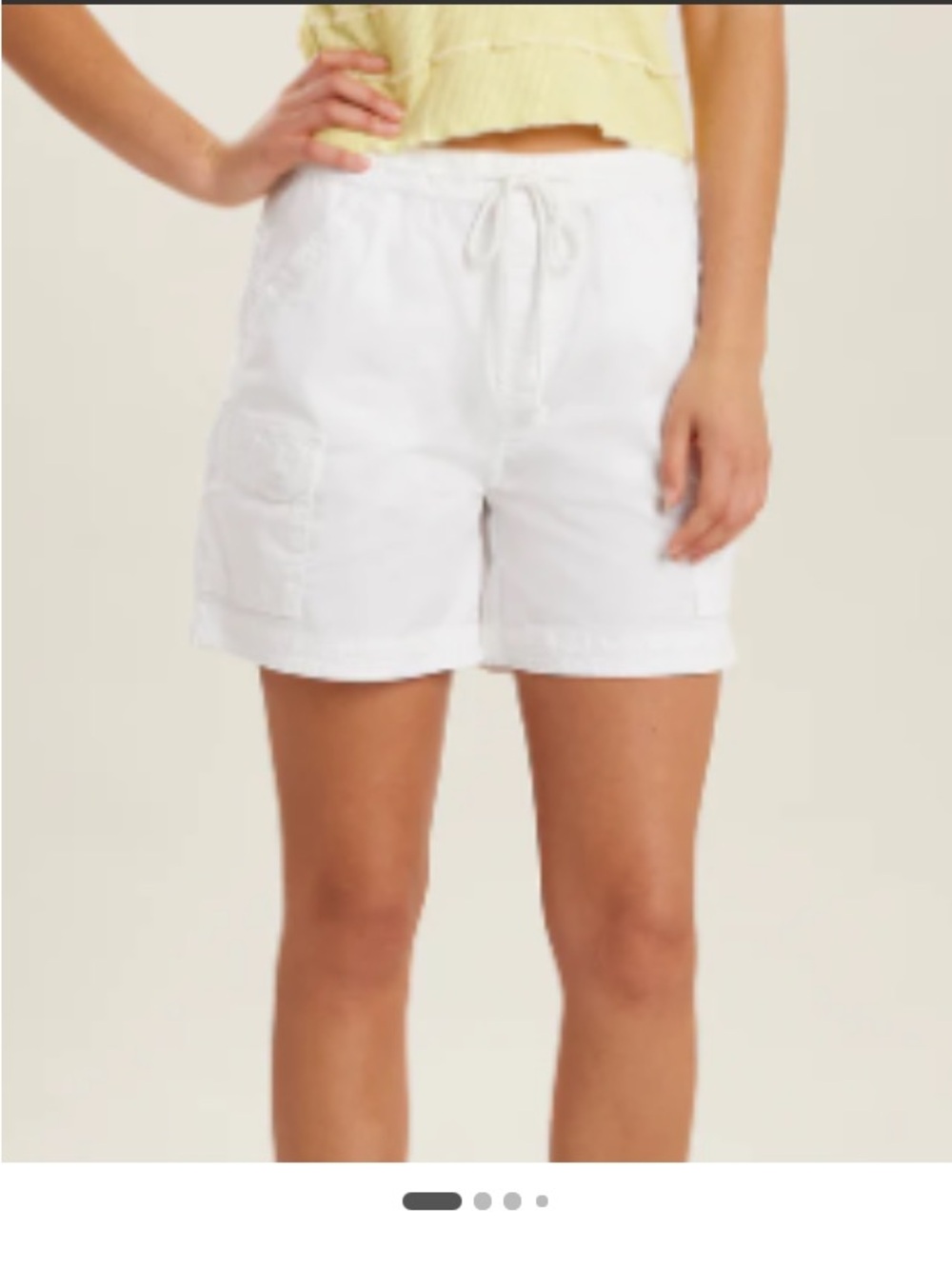 UNIONBAY White Drawstring Cargo Bermuda Shorts - Picture 2 of 13